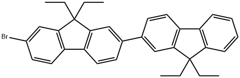 7-Bromo-9,9,9',9'-tetraethyl-2,2'-bifluorene Struktur