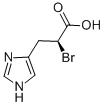 S-2-溴-4咪唑基丙酸, 86288-08-6, 结构式