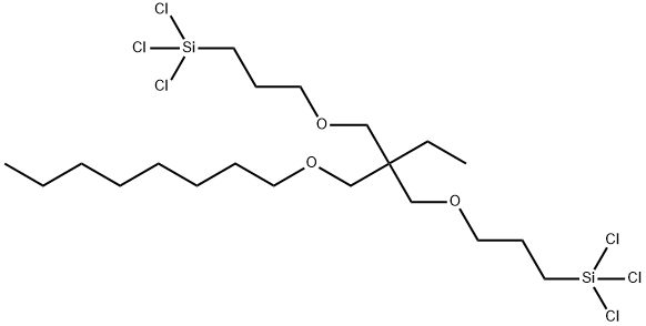 3,3-双(三氯硅基丙氧基甲基)-5-氧杂-十三烷 结构式