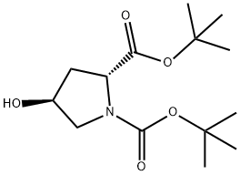 BOC-D-羟脯氨酸叔丁酯,862996-27-8,结构式