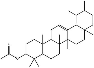 Α-香树脂醇乙酸酯,863-76-3,结构式