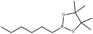 HEXYLBORONIC ACID PINACOL ESTER 化学構造式