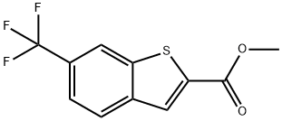 6-TRIFLUOROMETHYL-BENZO[B]THIOPHENE-2-CARBOXYLIC ACID METHYL ESTER Struktur