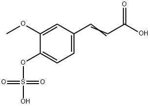 3-[3-Methoxy-4-(sulfooxy)phenyl]-2-propenoic Acid Structure