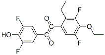 3,3',5,5'-tetrafluorodiethylstilbestrol quinone 化学構造式