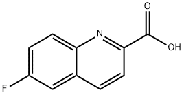 6-fluoroquinoline-2-carboxylic acid Struktur