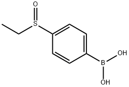 4-ETHYLSULFINYLPHENYLBORONIC ACID Structure