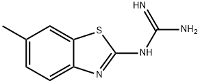 Guanidine, (6-methyl-2-benzothiazolyl)- (9CI) Structure
