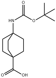 4-(TERT-BUTOXYCARBONYLAMINO)BICYCLO[2.2.2]OCTANE-1-CARBOXYLIC ACID Struktur