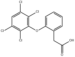 2-(2,3,5,6-Tetrachlorophenoxy)phenylacetic acid Structure