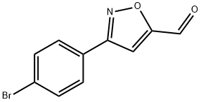 3-(4-BroMophenyl)isoxazole-5-carboxaldehyde Structure