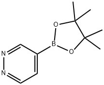4-(4,4,5,5-テトラメチル-1,3,2-ジオキサボロラン-2-イル)ピリダジン 化学構造式