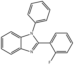 1-Phenyl-2-(2-fluophenyl)benzimidazole 化学構造式