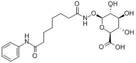 (辛二酰苯胺异羟肟酸)-Β-D-葡糖苷酸 结构式