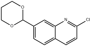 Quinoline, 2-chloro-7-(1,3-dioxan-2-yl)- (9CI) Structure