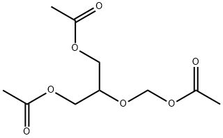 1,3-Diacetoxy-2-(acetoxymethoxy)propane  Structure