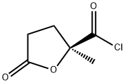 2-Furancarbonyl chloride, tetrahydro-2-methyl-5-oxo-, (S)- (9CI) Structure