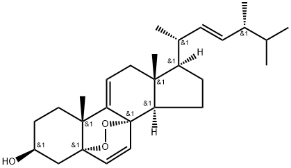 5,8-epidioxyergosta-6,9(11),22-trien-3-ol Struktur