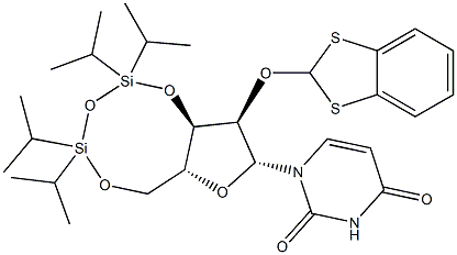 86365-02-8 2'-O-(1,3-benzodithiol-2-yl)-3',5'-O-(1,1,3,3-tetraisopropyldisiloxan-1,3-diyl)uridine