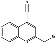 4-Quinolinecarbonitrile,  2-(bromomethyl)- 化学構造式