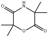 3,3,6,6-テトラメチル-2,5-モルホリンジオン 化学構造式
