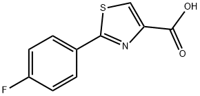 2-(4-氟苯基)-1,3-噻唑-4-羧酸 结构式