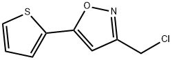 3-(CHLOROMETHYL)-5-THIEN-2-YLISOXAZOLE Structure