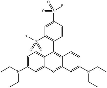 SULFORHODAMINE B 5-ACID FLUORIDE Structure