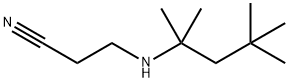 3-((2,4,4-三甲基戊-2-基)氨基)丙腈,86375-28-2,结构式