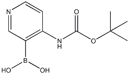 (4-[(TERT-BUTOXYCARBONYL)AMINO]PYRIDIN-3-YL)BORONIC ACID Structure