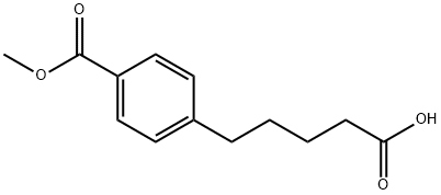 Benzenepentanoic acid, 4-(methoxycarbonyl)- (9CI) Struktur