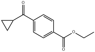 4-(环丙烷羰基)苯甲酸乙酯, 863769-67-9, 结构式
