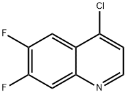 4-氯-6,7-二氟喹啉 结构式