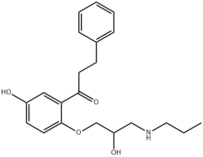 5-HYDROXY PROPAFENONE HYDROCHLORIDE Struktur