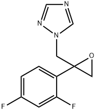 1-[2-(2,4-ジフルオロフェニル)グリシジル]-1H-1,2,4-トリアゾール 化学構造式