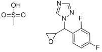 2,4-Difluorophenyl) 1-(1H, 1-yl-1,2,4 Triazole-2,3-Epoxy propane methane sulfona  Struktur