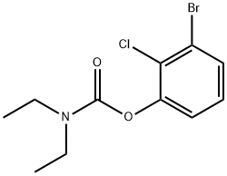 3-BROMO-2-CHLOROPHENYL N,N-DIETHYLCARBAMATE Structure