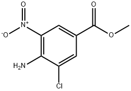 Methyl 4-amino-3-chloro-5-nitrobenzoate Struktur