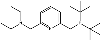2-(二叔丁基膦甲基-6-二乙氨基甲基)吡啶 结构式