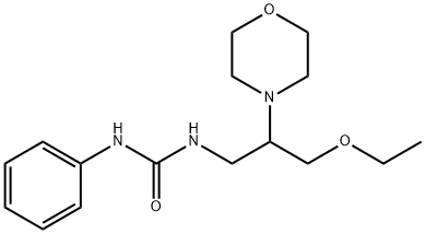1-(3-ethoxy-2-morpholin-4-yl-propyl)-3-phenyl-urea Struktur
