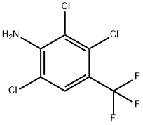 2,3,6-トリクロロ-4-(トリフルオロメチル)アニリン 化学構造式