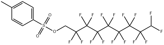 2,2,3,3,4,4,5,5,6,6,7,7,8,8,9,9-十六氟壬基4-甲基苯磺酸酯 结构式