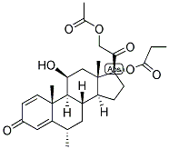 Methylprednisolone aceponate  Struktur