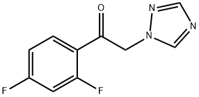 1-(2,4-ジフルオロフェニル)-2-(1H-1,2,4-トリアゾール-1-イル)エタン-1-オン 化学構造式
