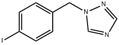 1-(4-ヨードベンジル)-1H-1,2,4-トリアゾール 化学構造式