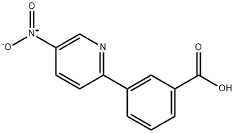 3-(5-ニトロピリジン-2-イル)安息香酸 化学構造式