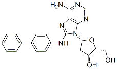 N-(deoxyadenosin-8-yl)-4-aminobiphenyl Struktur