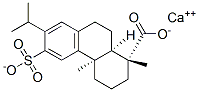 calcium (1R,4aR,10aR)-1,4a-dimethyl-7-propan-2-yl-6-sulfonato-2,3,4,9, 10,10a-hexahydrophenanthrene-1-carboxylate Struktur
