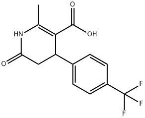 2-Methyl-6-oxo-4-(4-(trifluoromethyl)phenyl)-1,4,5,6-tetrahydropyridine-3-carboxylic acid Struktur