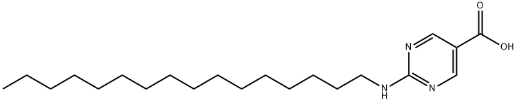 5-Pyrimidinecarboxylic acid, 2-(hexadecylamino)- (9CI) Struktur